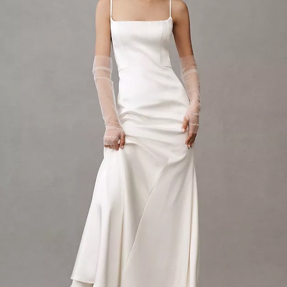 BHLDN Dresses & Skirts - Jenny by Jenny Yoo Ronnie Fitted Stretch Satin Wedding Gown